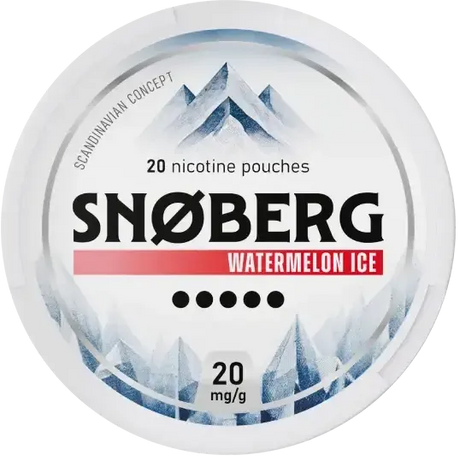 SNOBERG Watermelon Ice 20mg-Nicotine Pouches-SnusBox