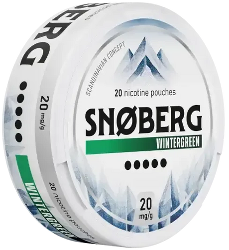SNOBERG Wintergreen 20mg-Nicotine Pouches-SnusBox