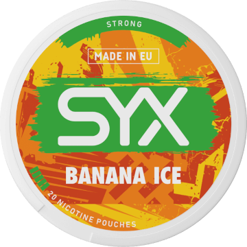 SYX Banana Ice Strong-Nicotine Pouches-SnusBox