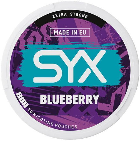 SYX Blueberry Extra Strong-Nicotine Pouches-SnusBox