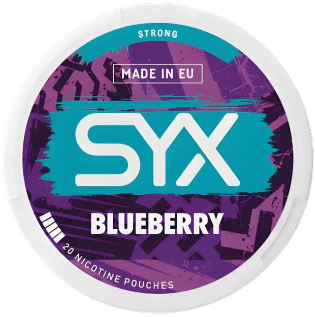 SYX Blueberry Strong-Nicotine Pouches-SnusBox