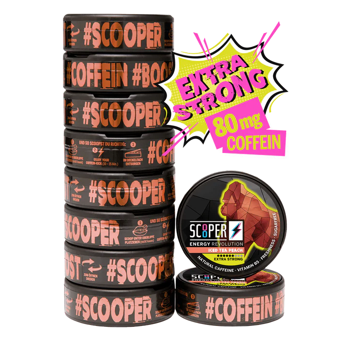 Scooper Energy Iced Tea Peach - Bundle – Snusbox