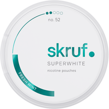 Skruf Super White No.52 Fresh Mint – Snusbox