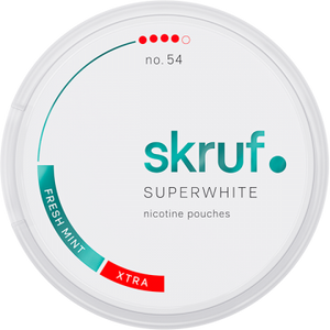 Skruf Super White No.54 Fresh Mint Xtra Strong