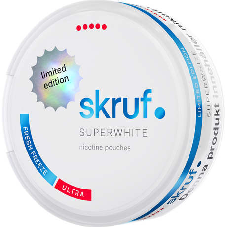 Skruf Superwhite Fresh Freeze-Nicotine Pouches-SnusBox