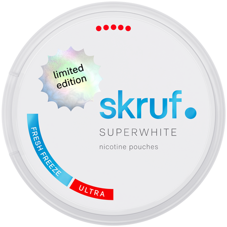 Skruf Superwhite Fresh Freeze-Nicotine Pouches-SnusBox