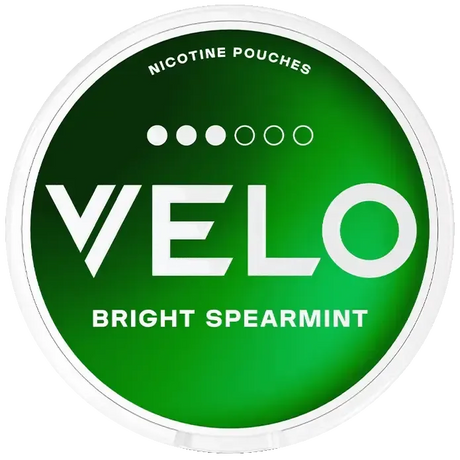 VELO Bright Peppermint Strong-Nicotine Pouches-SnusBox