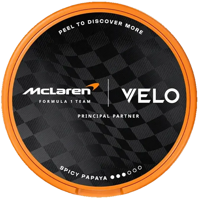 VELO McLaren Spicy Papaya Limited Edition-Nicotine Pouches-SnusBox