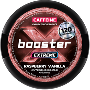 X-Booster Extreme Raspberry & Vanilla 120 mg-Energy Pouches-SnusBox
