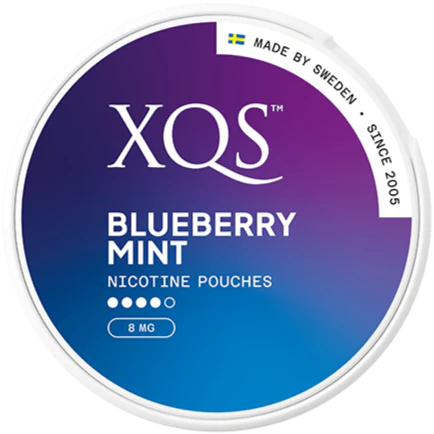 XQS Blueberry Mint Strong – Snusbox