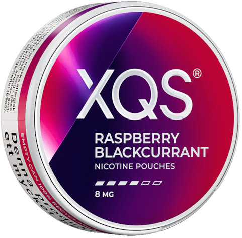 XQS Raspberry Blackcurrant 8MG-Nicotine Pouches-SnusBox