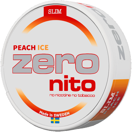 Zeronito Peach Ice Slim-Nicotine free-SnusBox