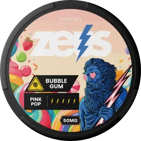 Zeus Bubblegum Extra Strong-Nicotine Pouches-SnusBox