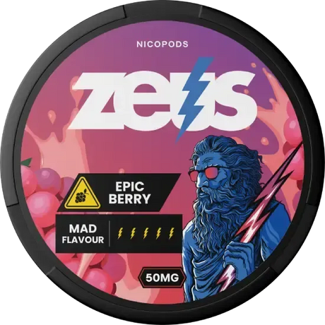 Zeus Epic Berry Extra Strong-Nicotine Pouches-SnusBox