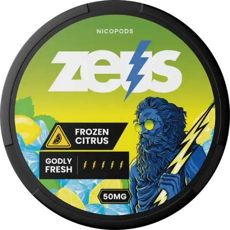 Zeus Frozen Citrus Extra Strong-Nicotine Pouches-SnusBox