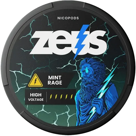 Zeus Mint Rage-Nicotine Pouches-SnusBox