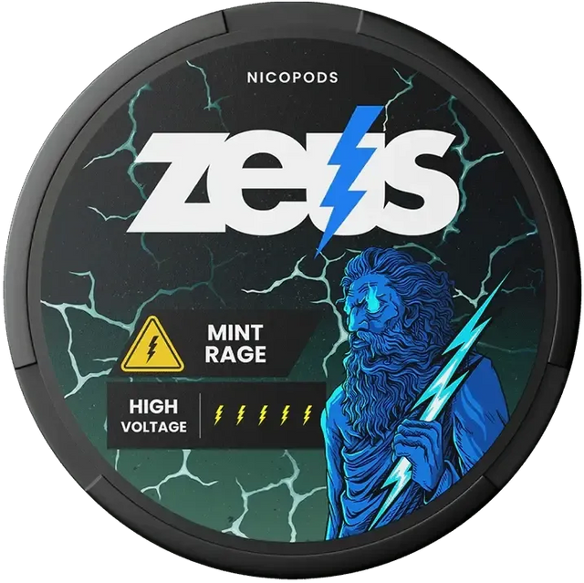 Zeus Mint Rage-Nicotine Pouches-SnusBox