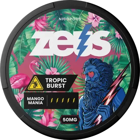 Zeus Tropic Burst Extra Strong-Nicotine Pouches-SnusBox