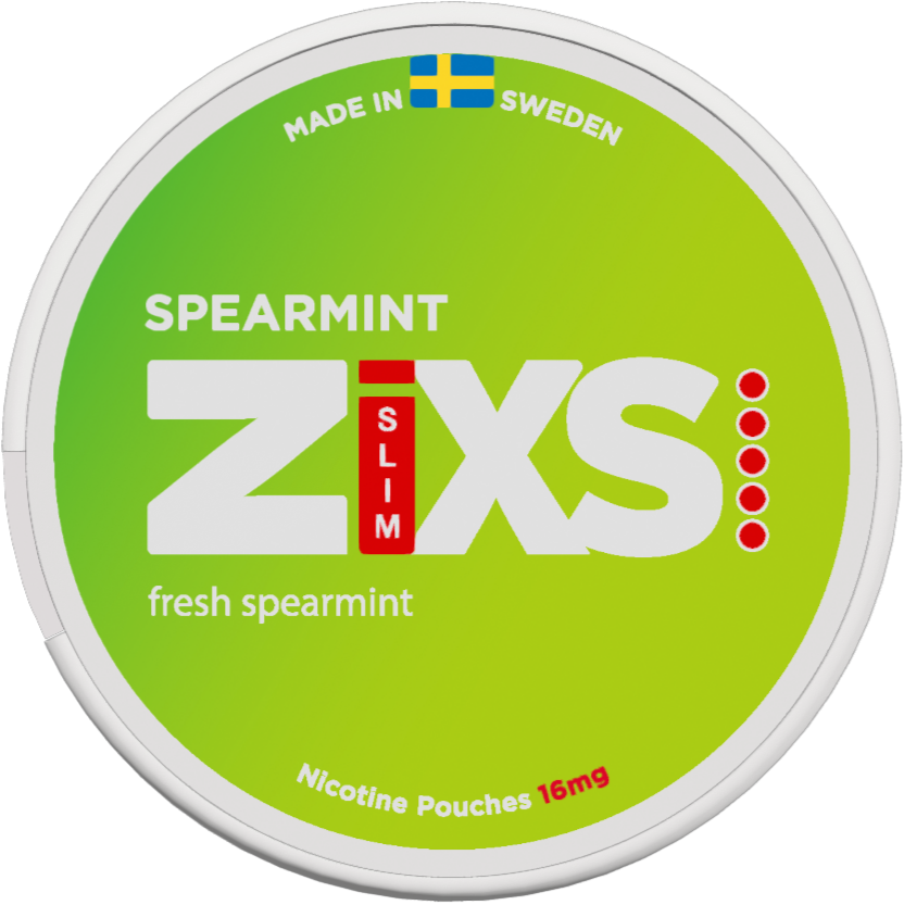 Zixs Spearmint Slim-Nicotine Pouches-SnusBox