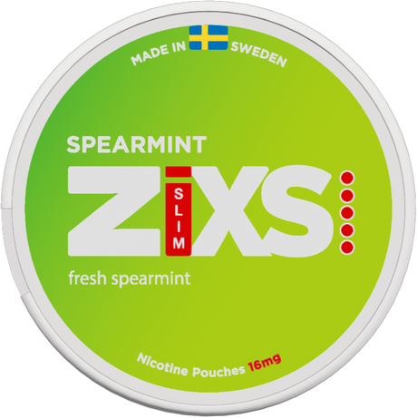 Zixs Spearmint Slim-Nicotine Pouches-SnusBox