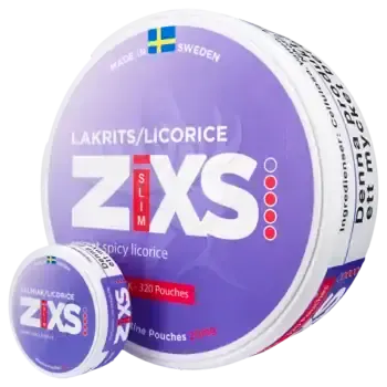 Z!xs Lakrits Jumbo Can-Nicotine Pouches-SnusBox