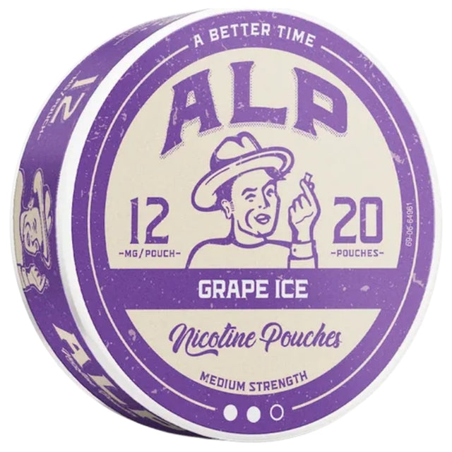 Alp Grape Ice 12mg-Nicotine Pouches-SnusBox.eu
