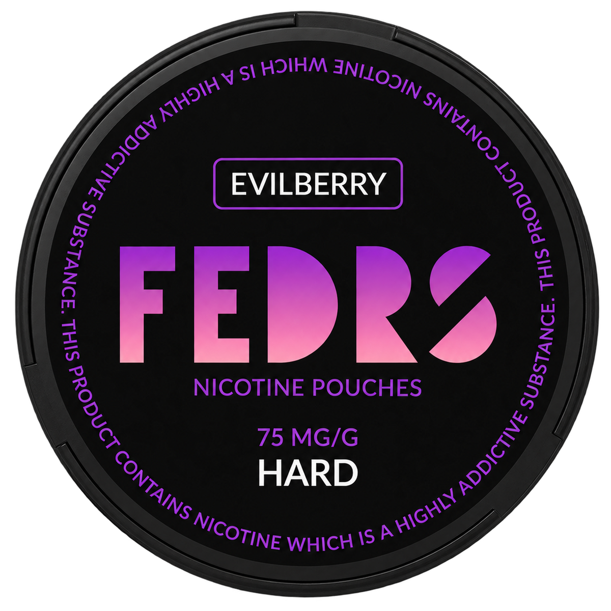 FEDRS BLACK Evilberry-Nicotine Pouches-snusbox.eu