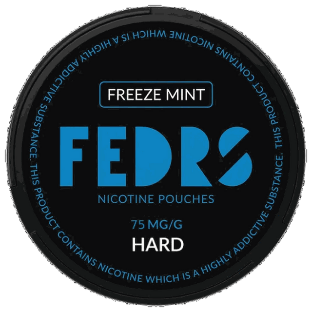 FEDRS BLACK Freeze Mint 75mg-Nicotine Pouches-snusbox.eu